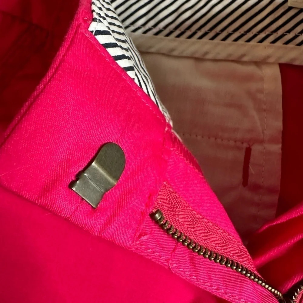 J. Crew Bright Pink Broken In Chino Shorts size 0(e5 - Picture 4 of 8